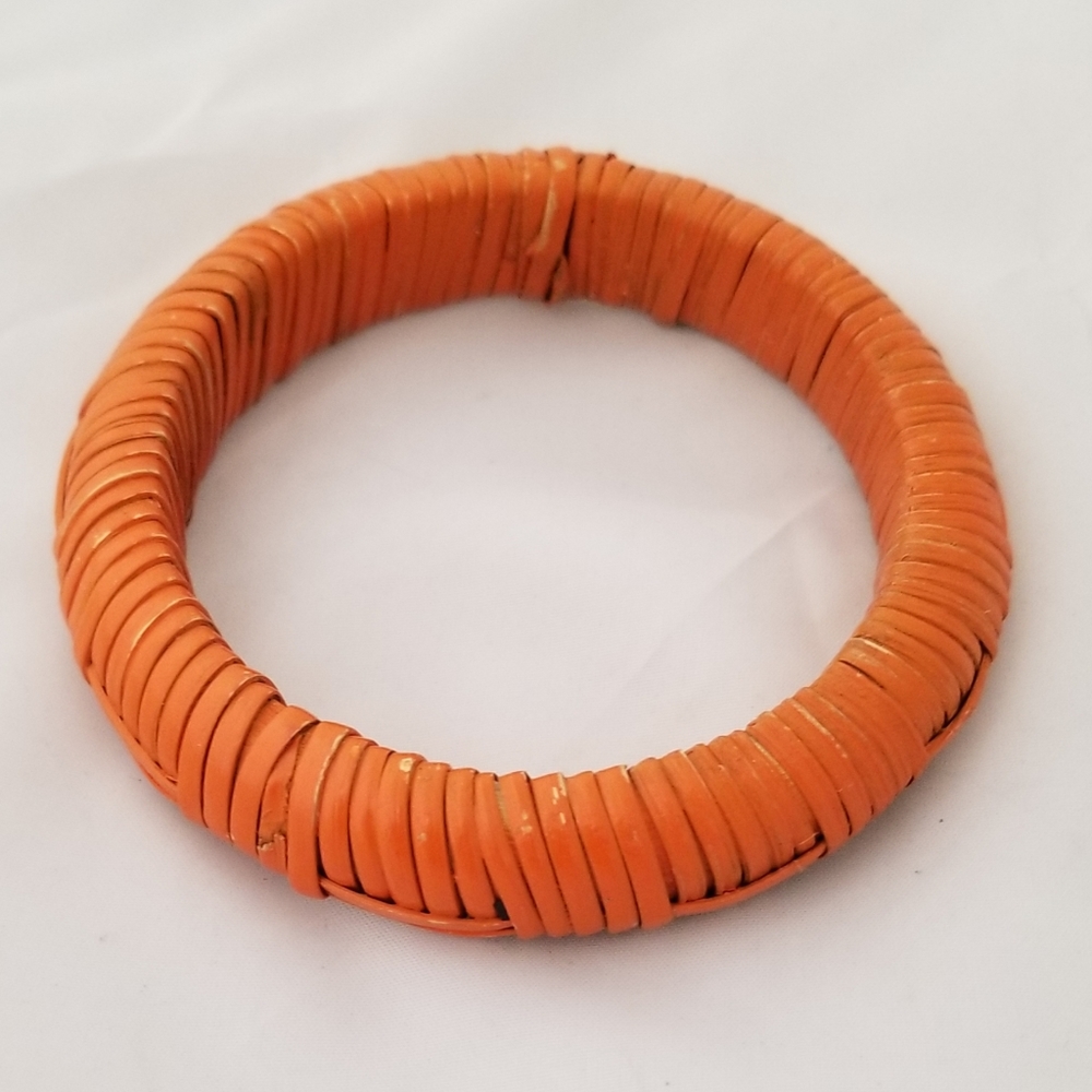 Vintage Wicker Style Bangle Bracelet